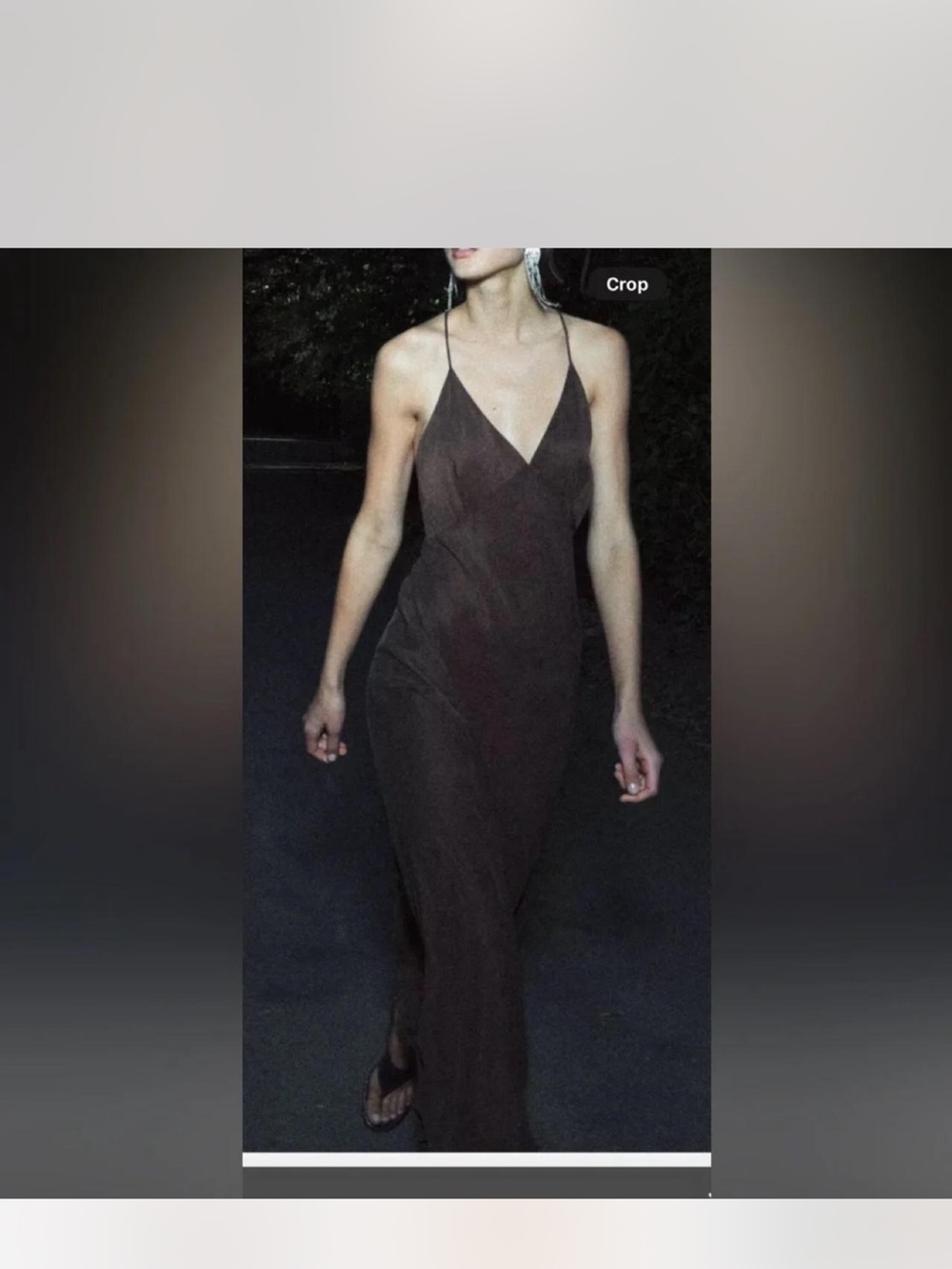 Zara NWT Maxi Dress in Dark Brown